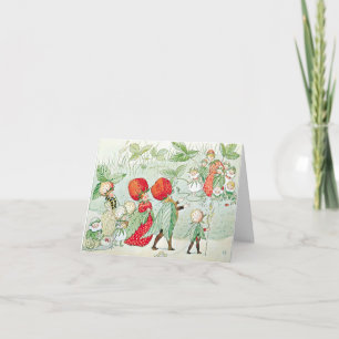 Vintage Illustration Little Lassie by Elsa Beskow Note Card