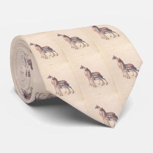 Vintage Illustration of Llamas (1809) Tie