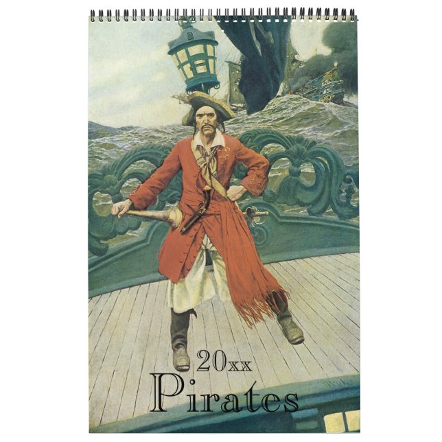 Vintage Illustration Pirates and Buccaneers Calendar (Cover)