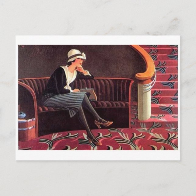 Vintage Illustration Postcard (Front)