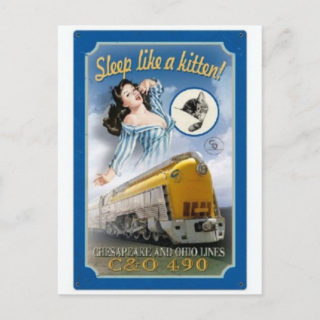 Vintage Illustration Postcard (Front)