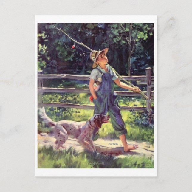 Vintage Illustration Postcard (Front)