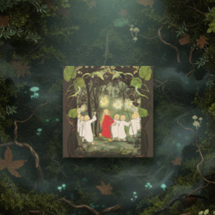 Vintage Illustration Princess in the Forest