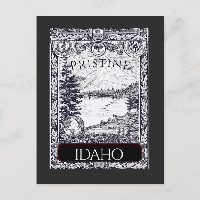  Vintage Illustration Pristine Idaho Postcard (Front)