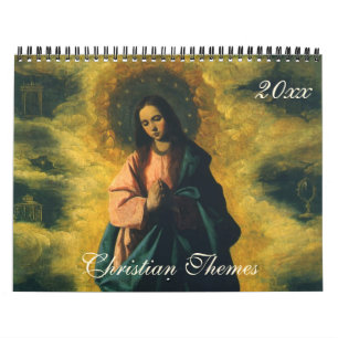 Vintage Illustration Religious, Christian Religion Calendar