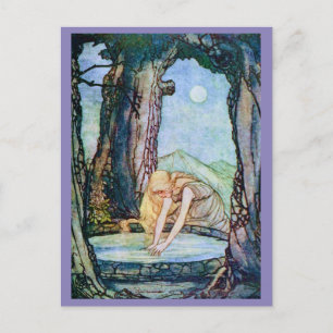 Vintage Illustration Rie Cramer Grimm's Fairy Tale Postcard