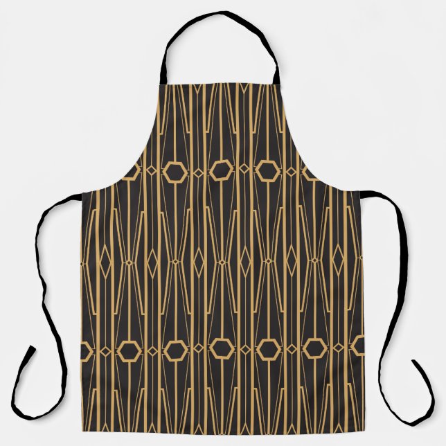 vintage illustration. Seamless geometric ornament  Apron (Front)