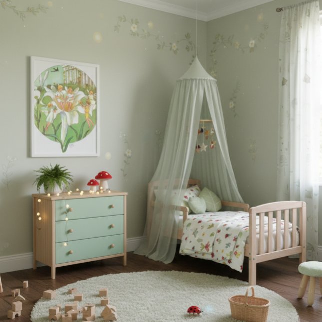 Vintage Illustration Thumbelina by Elsa Beskow  Poster (Creator Uploaded)