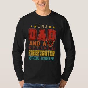 Vintage I'm A Dad And A Retired Firefighter Proud  T-Shirt