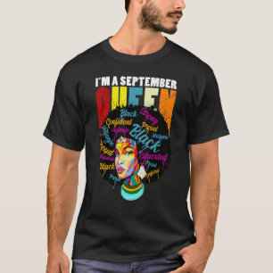 Vintage I'm An September Queen Leo Virgo Birthday T-Shirt
