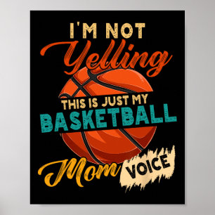 Vintage I'm Not Yelling This Is Just My Sketll Mum Poster