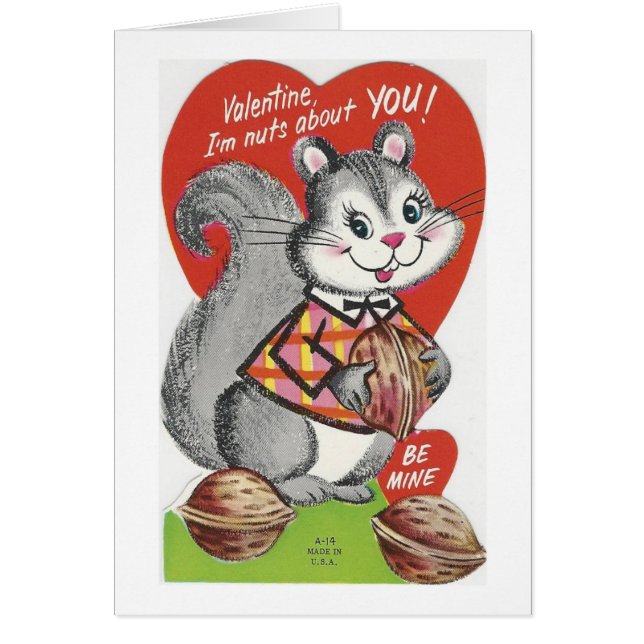 Vintage "I'm Nuts About You" Valentine (Front)