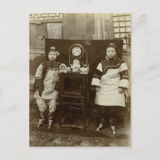 Vintage image,Chinese tea girls Postcard (Front)