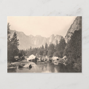 Vintage image of Yosemite National Park Postcard