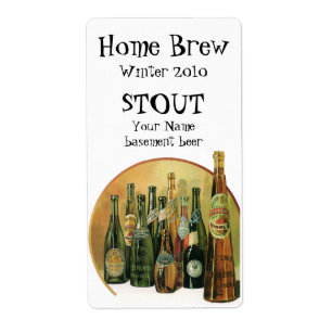 Vintage Imported Beer Bottles, Alcohol, Beverages