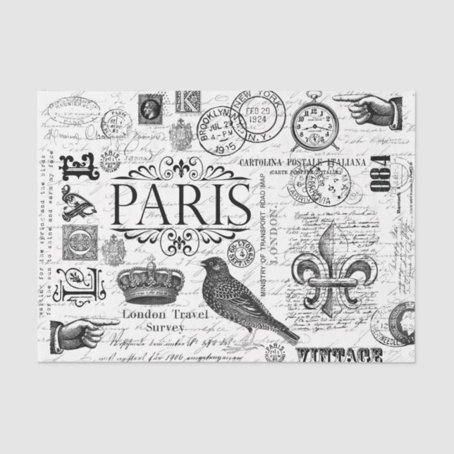 Vintage Impression Tissue Paper (Front)