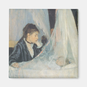 Vintage Impressionism, Cradle by Berthe Morisot Magnet
