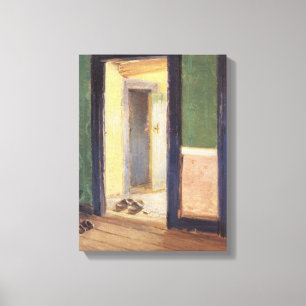 Vintage Impressionism, Dinner Hour by Anna Ancher Canvas Print
