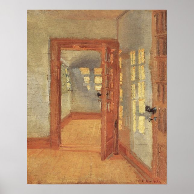 Vintage Impressionism, House Interior, Anna Ancher Poster (Front)
