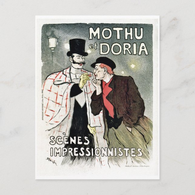Vintage impressionism poster postcard (Front)