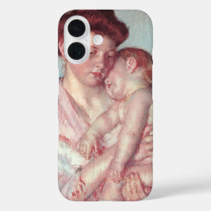 Vintage Impressionism, Sleepy Baby by Mary Cassatt iPhone 16 Case