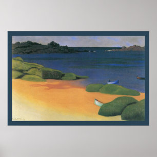 Vintage Impressionism, Tregastel Bay by Vallotton Poster