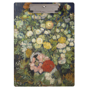 Vintage Impressionist Floral Bouquet Van Gogh Clipboard