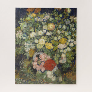 Vintage Impressionist Floral Bouquet Van Gogh Jigsaw Puzzle