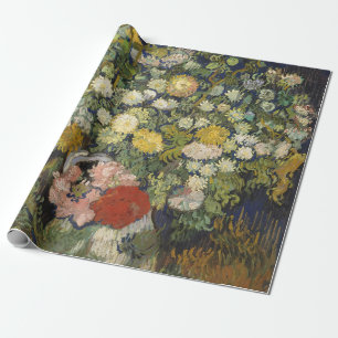 Vintage Impressionist Floral Bouquet Van Gogh Wrapping Paper
