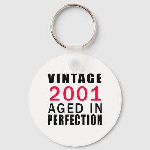 Vintage In 2001 Aged In Perfection Key Ring