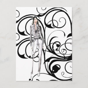 Vintage In Stylish Postcard