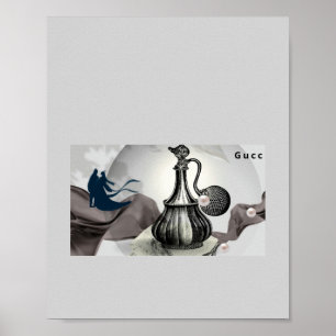 Vintage Incense Burner Antique Art Poster Aesthe