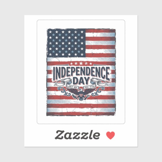 Vintage Independence Day Flag Shirt (Sheet)