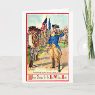 Vintage Independence Day Washington Card