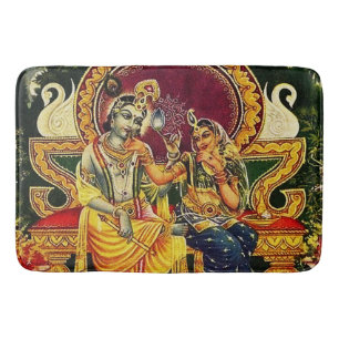 Vintage india bath mat