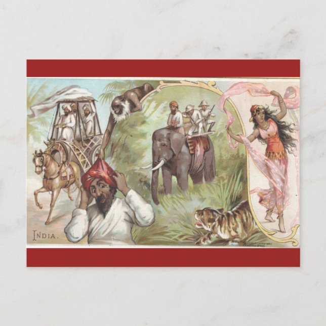 Vintage India Postcard (Front)