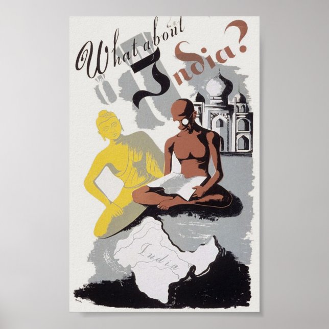 Vintage India Propaganda Poster (Front)