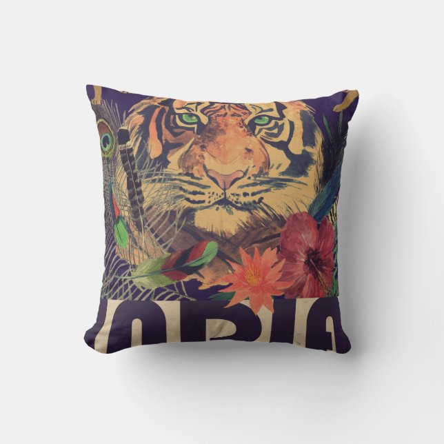 Vintage India Travel Cushion (Front)