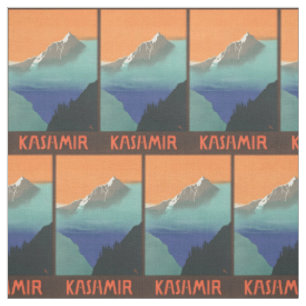 Vintage India Travel (Kashmir) customisable fabric