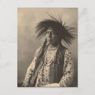 Vintage indian : Antoine Moise, Flathead - Postcard