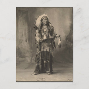 Vintage indian : Black Man, Arapahoes - Postcard