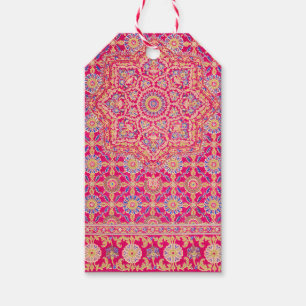 Vintage Indian Embroidery Pattern Gift Tags