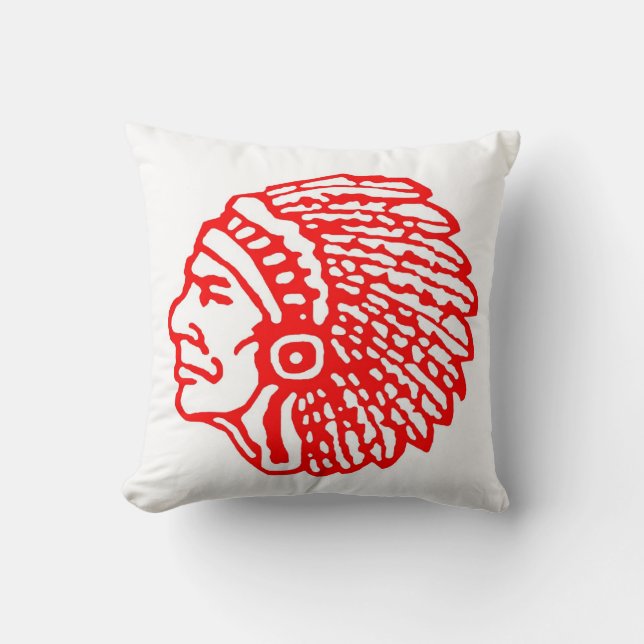 Vintage Indian Head Pillow (Front)