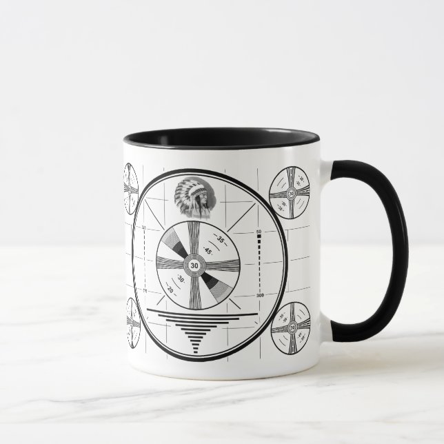 Vintage Indian Head Test Pattern Mug (Right)