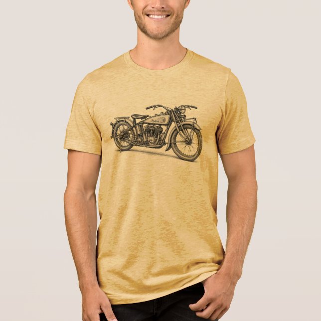 Vintage Indian Motorcycle Tri-Blend Shirt (Front)