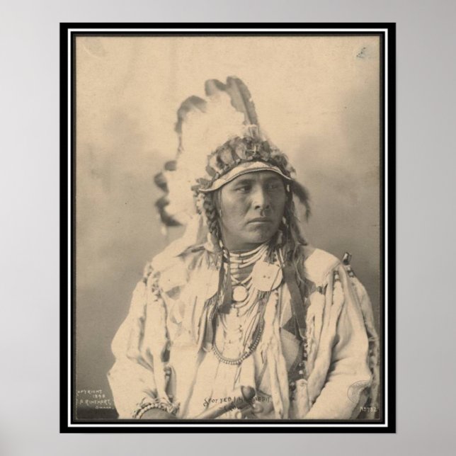 Vintage indian : Spotted Jack Rabbit, Crow - Poster (Front)