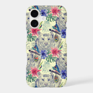Vintage Indian Style Tiger Pattern