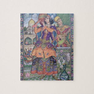 Vintage Indian women print puzzle