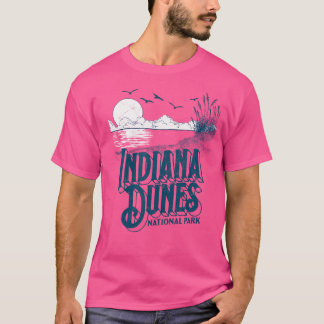 Vintage Indiana Dunes National Park Retro 80'S Min T-Shirt