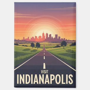 Vintage Indiana Indianapolis Magnet